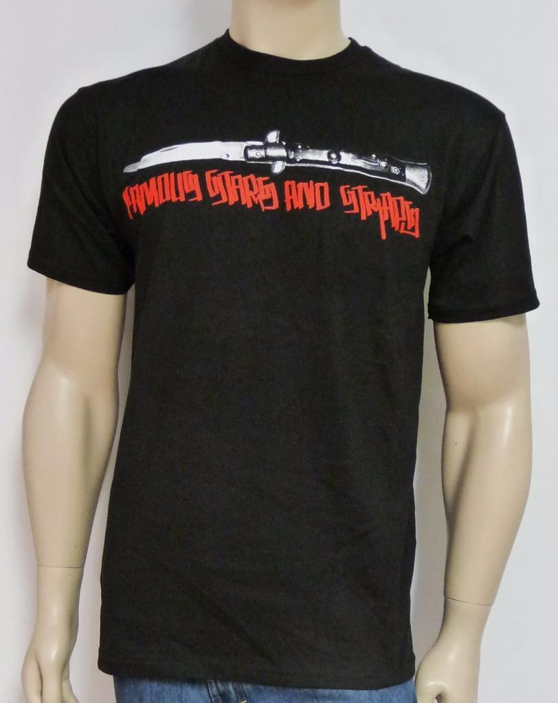 Famous Stars & Straps Switch Blade Graphic Mens 100% Cotton Black T-Shirt NWT gallery