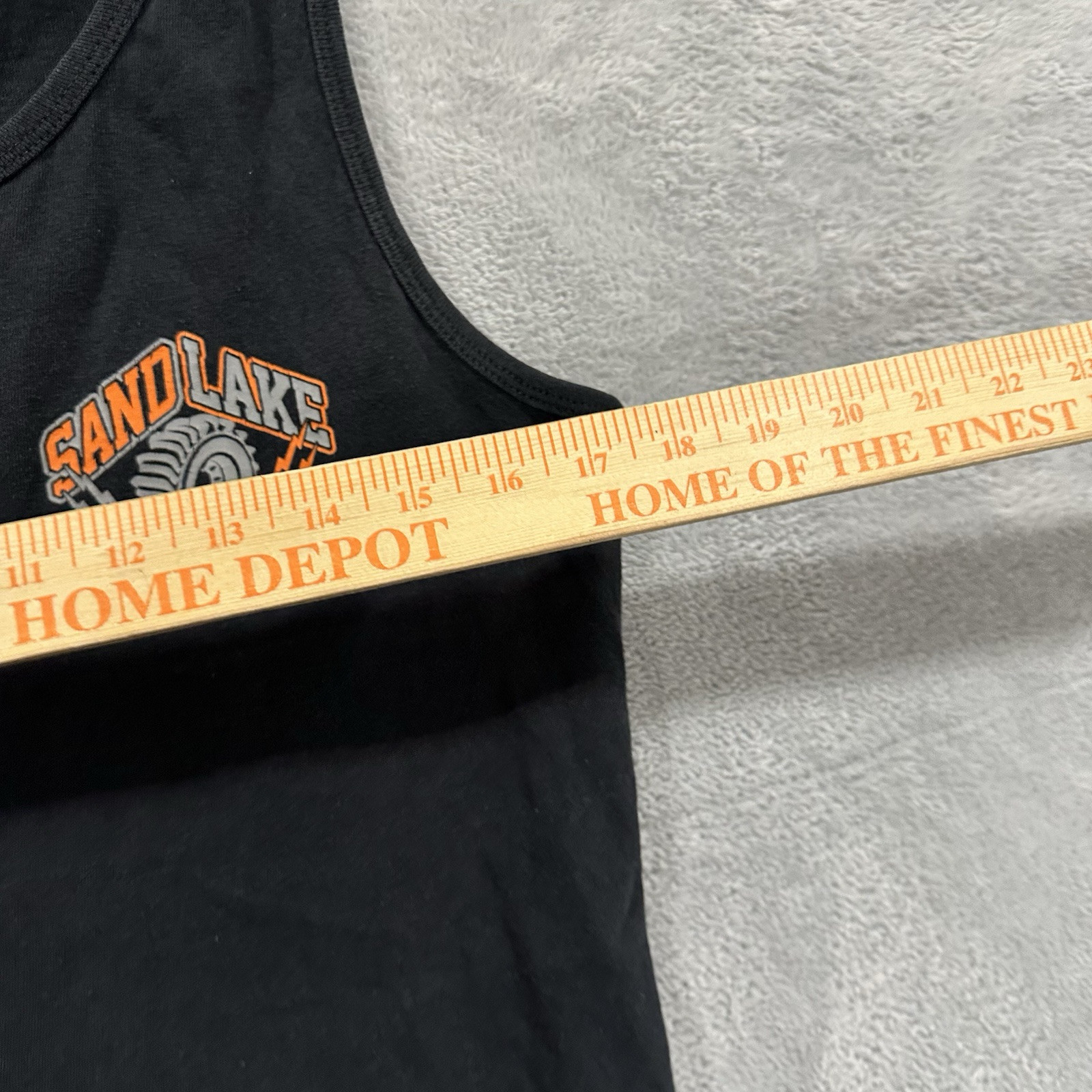 Sand Lake Sleeveless Shirt Tee Men Small Black Orange Logo Y2K Oregon Sport gallery