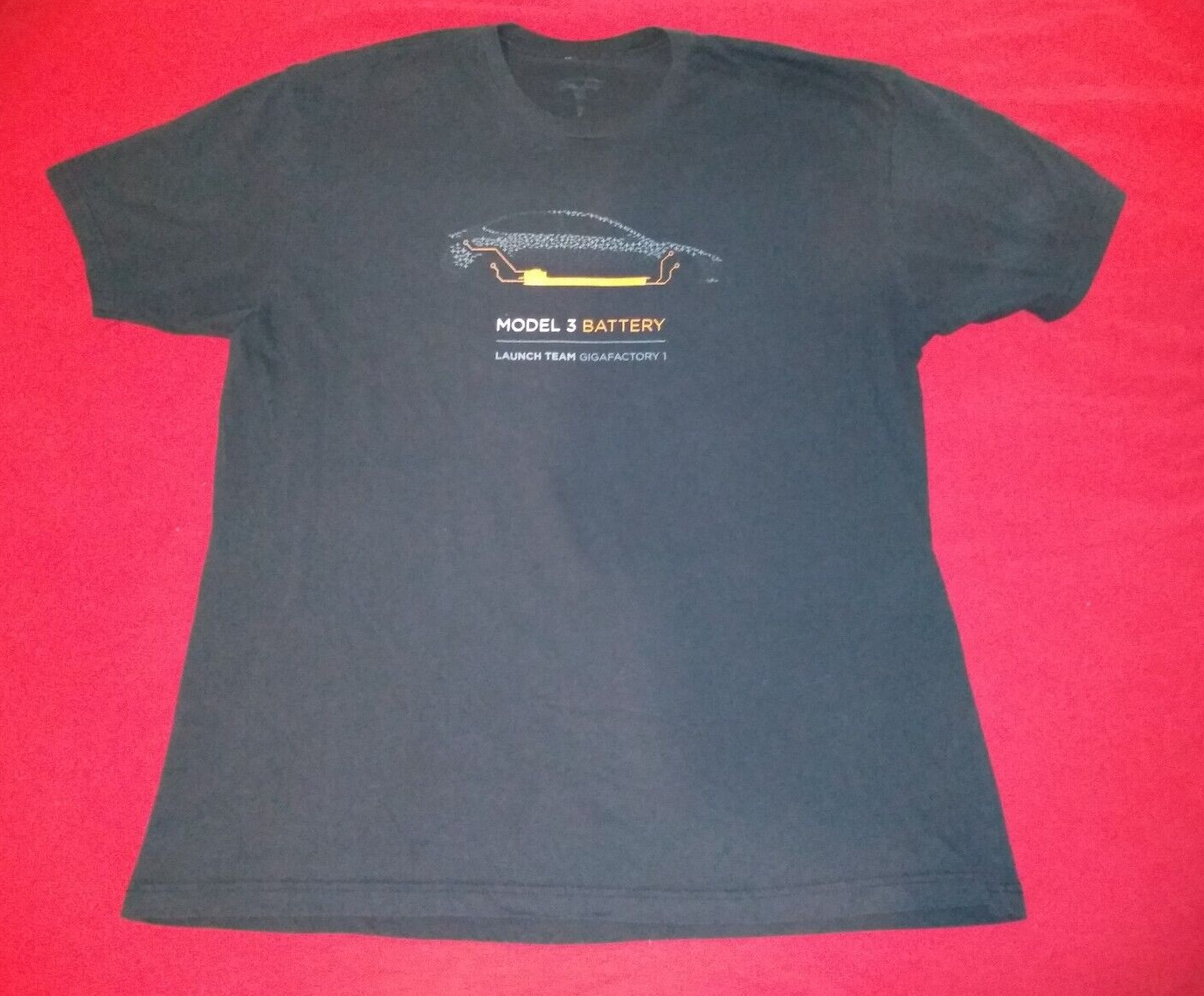 TESLA Model 3 battery Launch Team Gigafactory 1 NOT AVAILABLE EMPLOYEE T-Shirt gallery