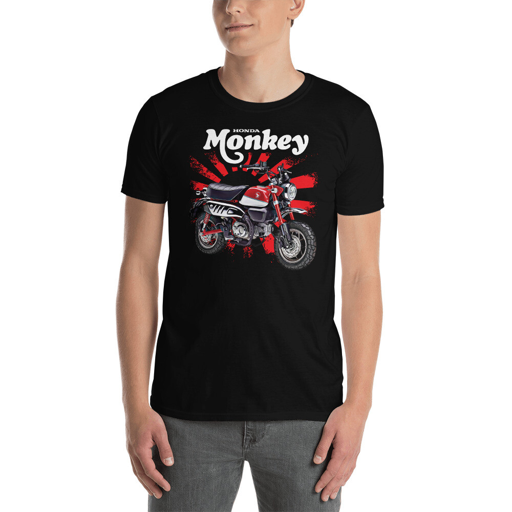 Monkey Bike (red) Rising Sun UNISEX Short Sleeve T-Shirt gallery