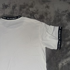 Playboy Ringer T Shirt Pacsun White Black Logo Trim Men’s Size Large L