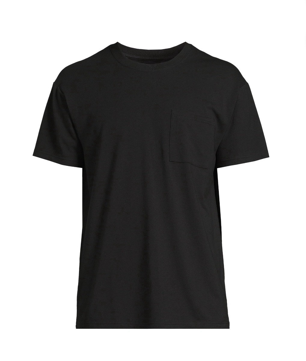 ATHLETIC WORKS Men’s L (42-44) Tri-Blend Pocket Tee Short Sleeve • Rich Black gallery