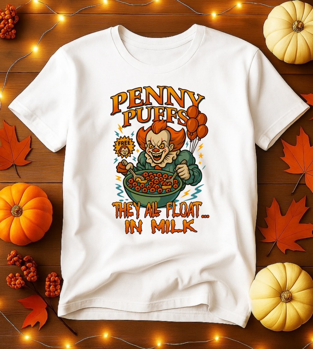 Cereal Killer Shirt -Horror Movie Villains Graphic Tee -Halloween Adult Humor gallery