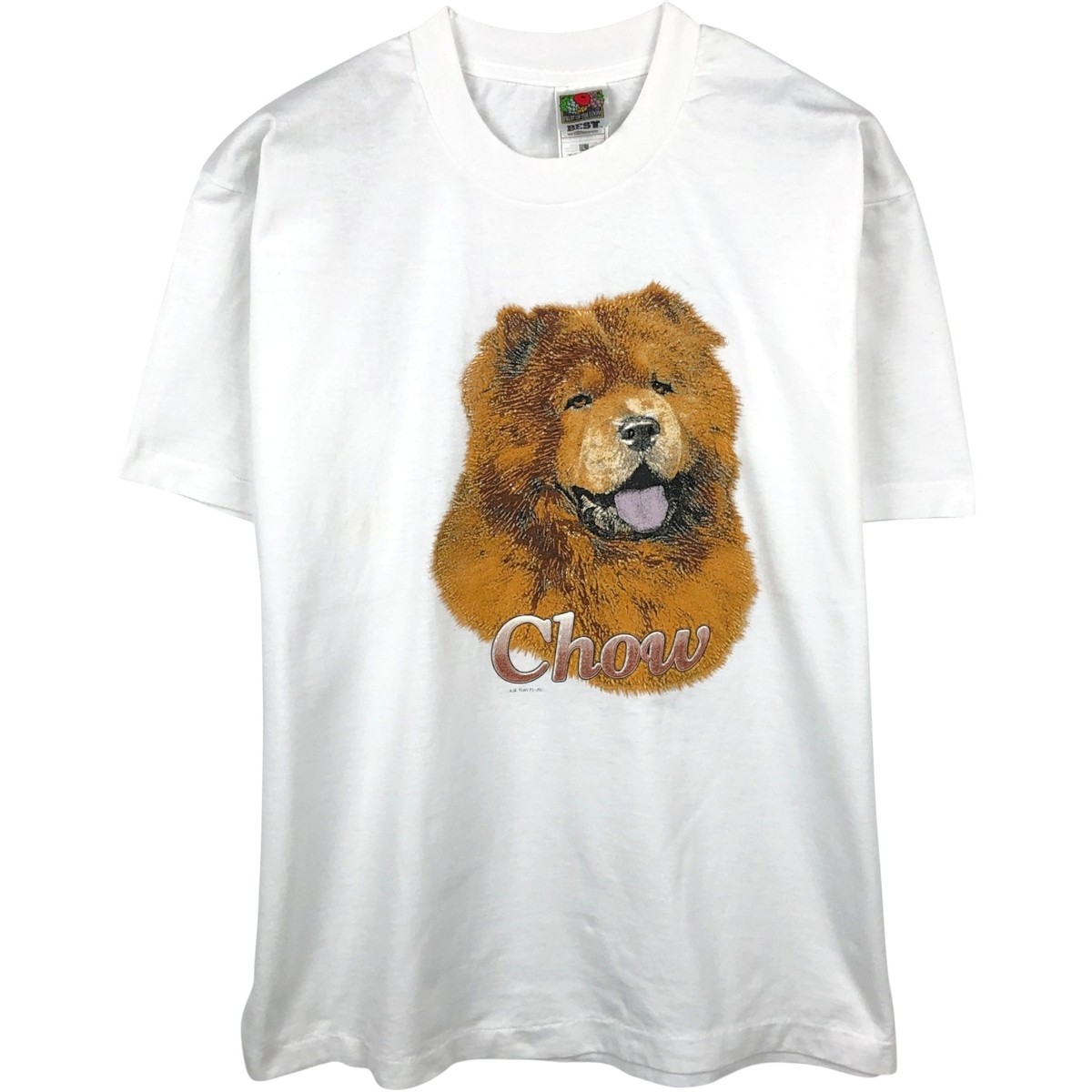 Used 90'S-00'S Fruit of the Loom Chow Chow dog print animal t-shirt men's si... gallery