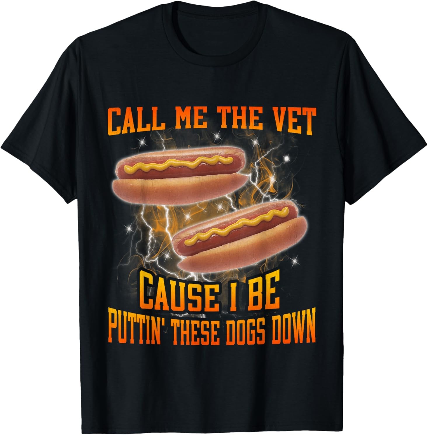 Call Me The Vet Cause I Be Funny Hard Hot Dog Meme Bootleg T-Shirt gallery