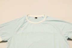 Shein Men’s Manfinity Homme Contrast Trim High Low Hem Tee AR8 Blue Medium