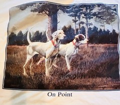 VTG Soft Tee/Tee Jays USA Single Stitch L Graphic Hunting Dogs “On Point” Cotton