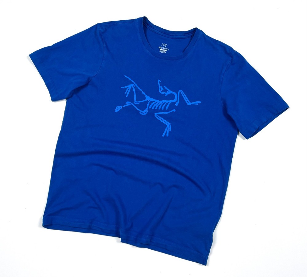 Auth Men’s Arcteryx Archaeopteryx Blue Cotton Outdoor Casual t Shirt Size M