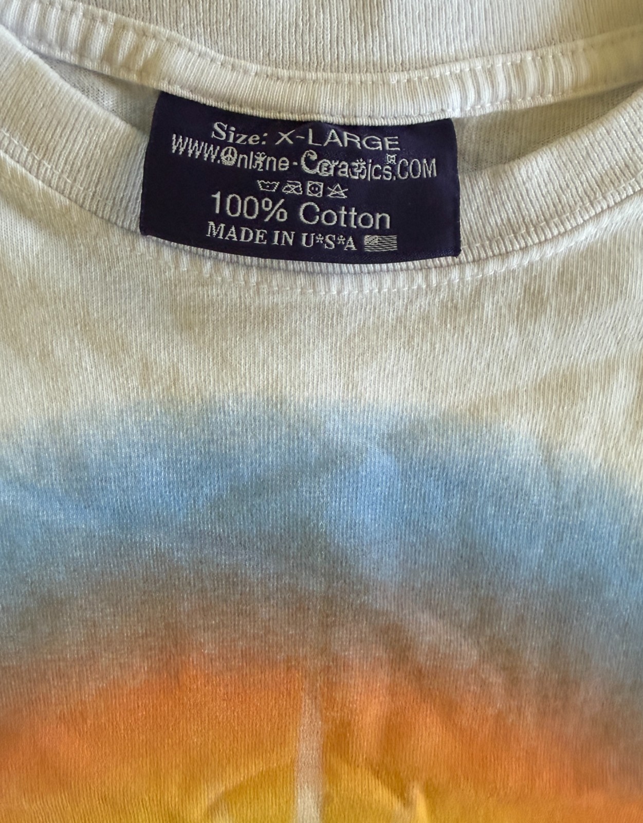 BRAND NEW Online Ceramics GEORGE HARRISON Beware of Darkness White Tee XL gallery