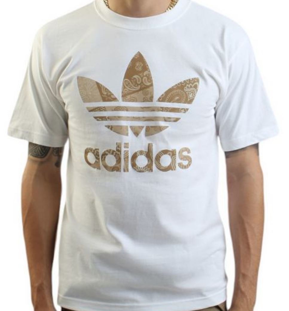 NEW MENS ADIDAS ORIGINALS PAISLEY TREFOIL TEE SHIRT ~SIZE 2XL #JW4204 gallery