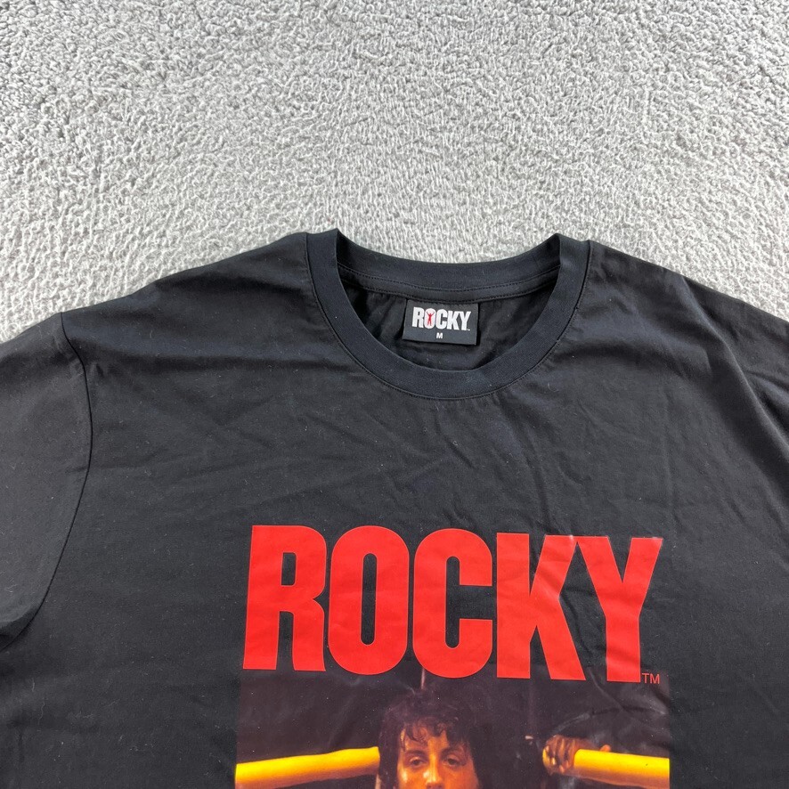 NEW Rocky T Shirt Mens Medium Black Graphic Tee Topman Sylvester Stallone Boxing gallery