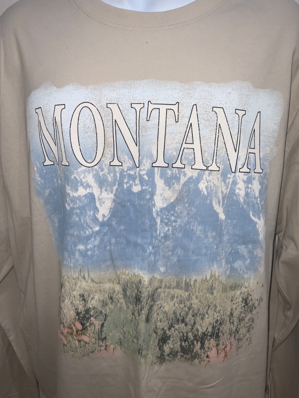 Mens Long Sleeve T-Shirt MONTANA 60% cotton blend Casual layering Original Use gallery