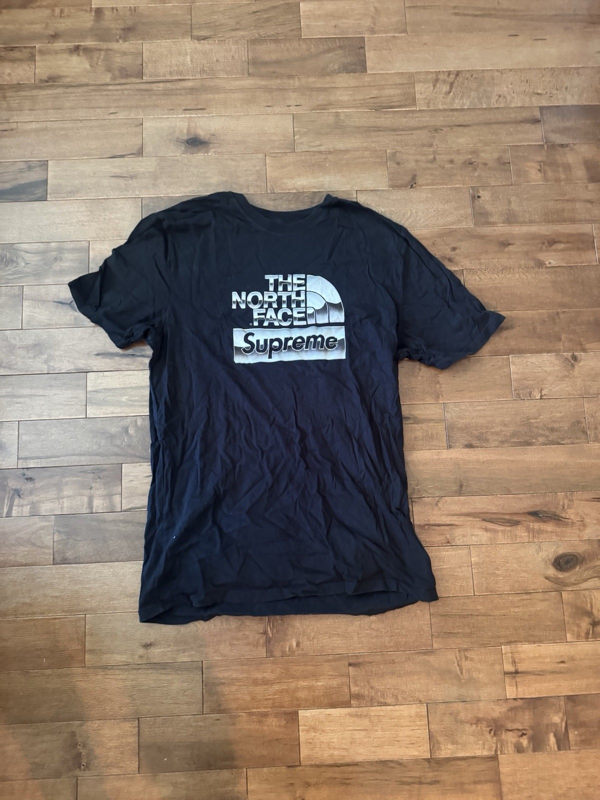 Supreme x The North Face Metallic Logo Tee Black (NF0A3RTUJK3) Men Size L gallery
