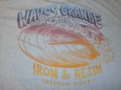 IRON AND RESIN LICENSED APPAREL WAVOS GRANDE HAND MADE IN USA XS, M, L, XL