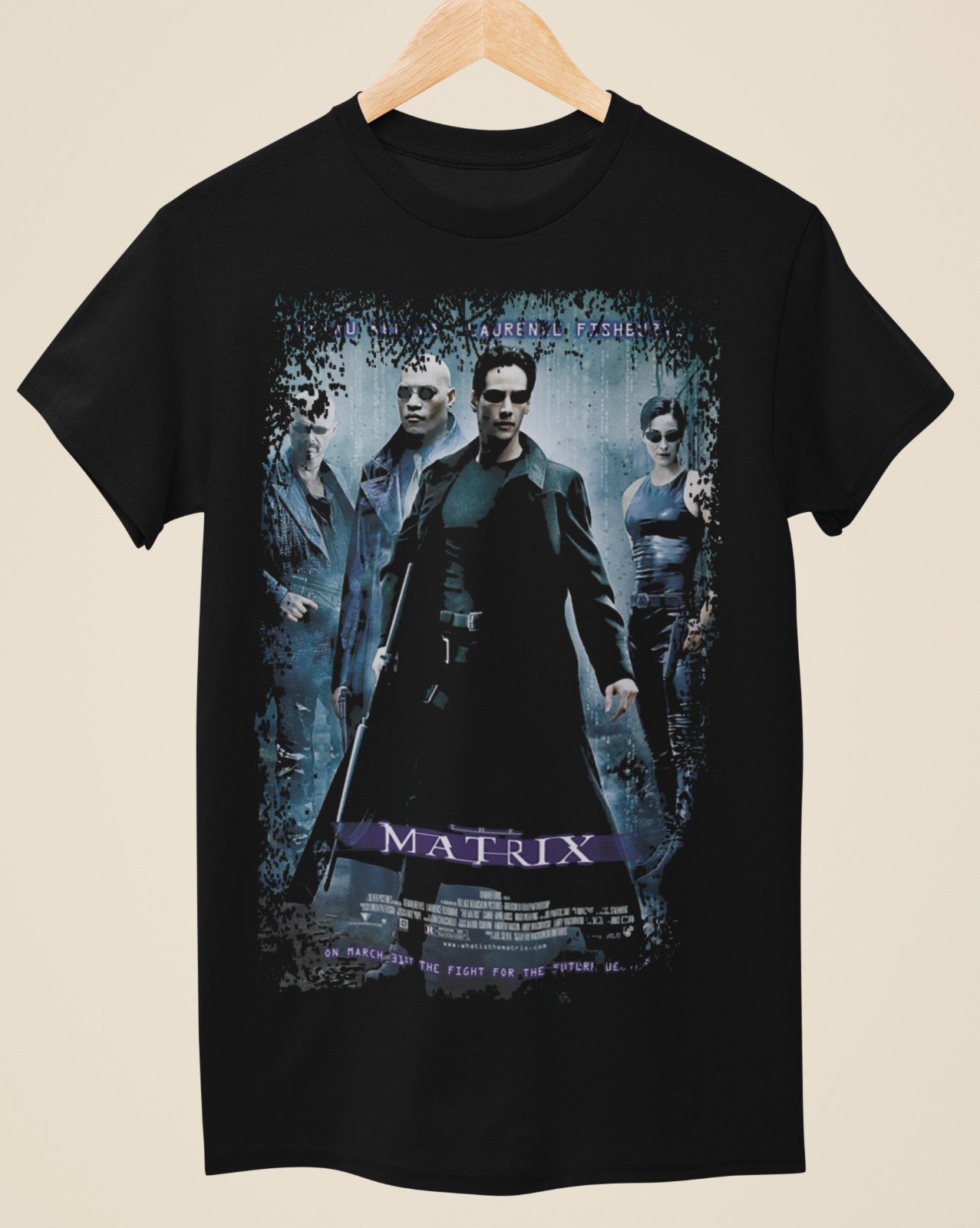 The Matrix - Movie Poster Inspired Unisex Black T-Shirt gallery