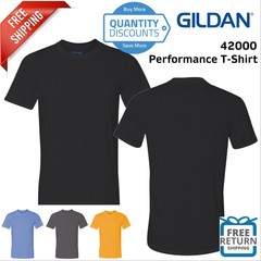 Gildan Mens Midweight Performance Fabric Short Sleeve T Shirt 42000 Up To 3XL