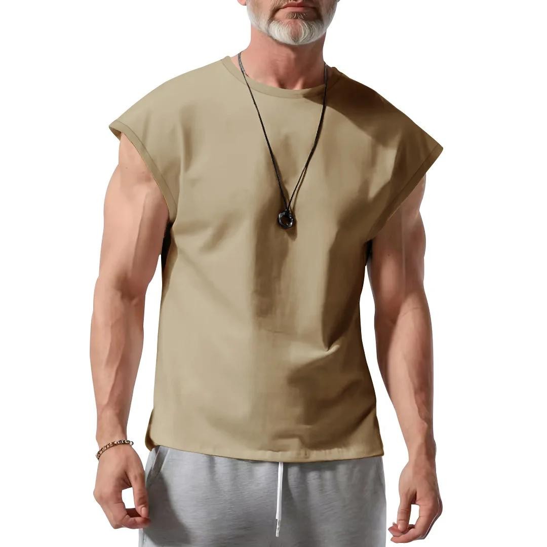 Cross-border Men's Clothing Summer New Sleeveless T-shirt Youth Casual Loose gallery