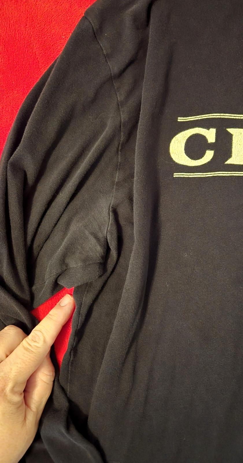 Clutch "Hand" Long Sleeve T-Shirt Book of Bad Decisions Size XL(?) Double Sided gallery