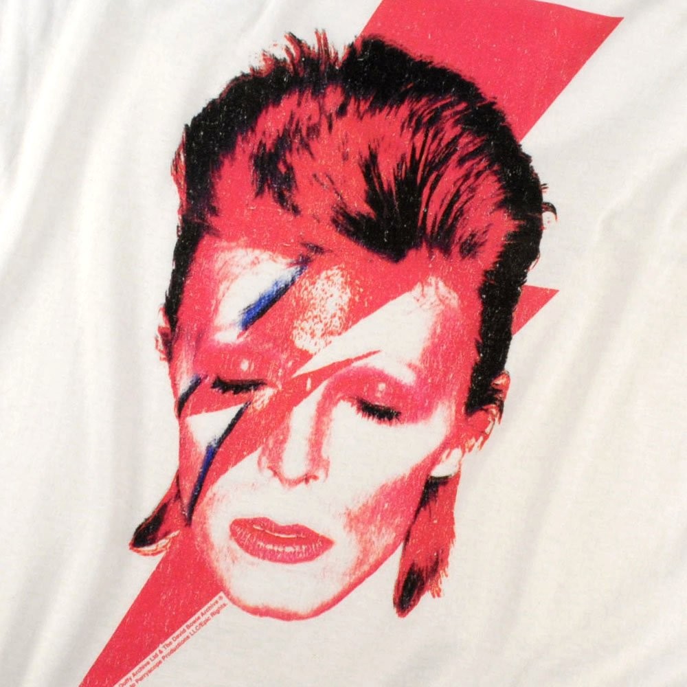 Popfunk David Bowie Aladdin Sane Album Art T-shirt (X-Large) White gallery