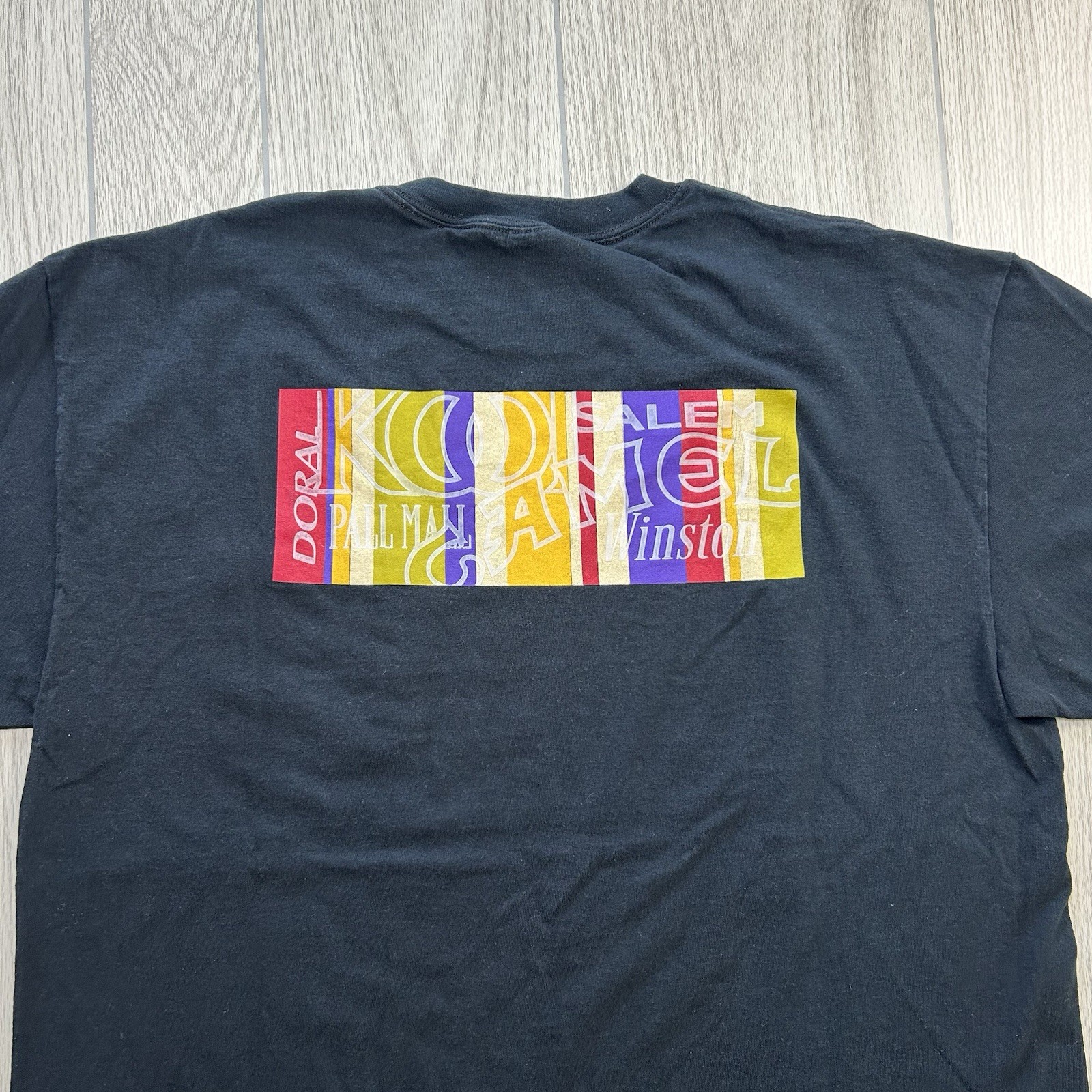 VTG 90s RJ Reynolds Tobacco RJR Multi-Brand Pocket T-Shirt XL Camel Winston gallery
