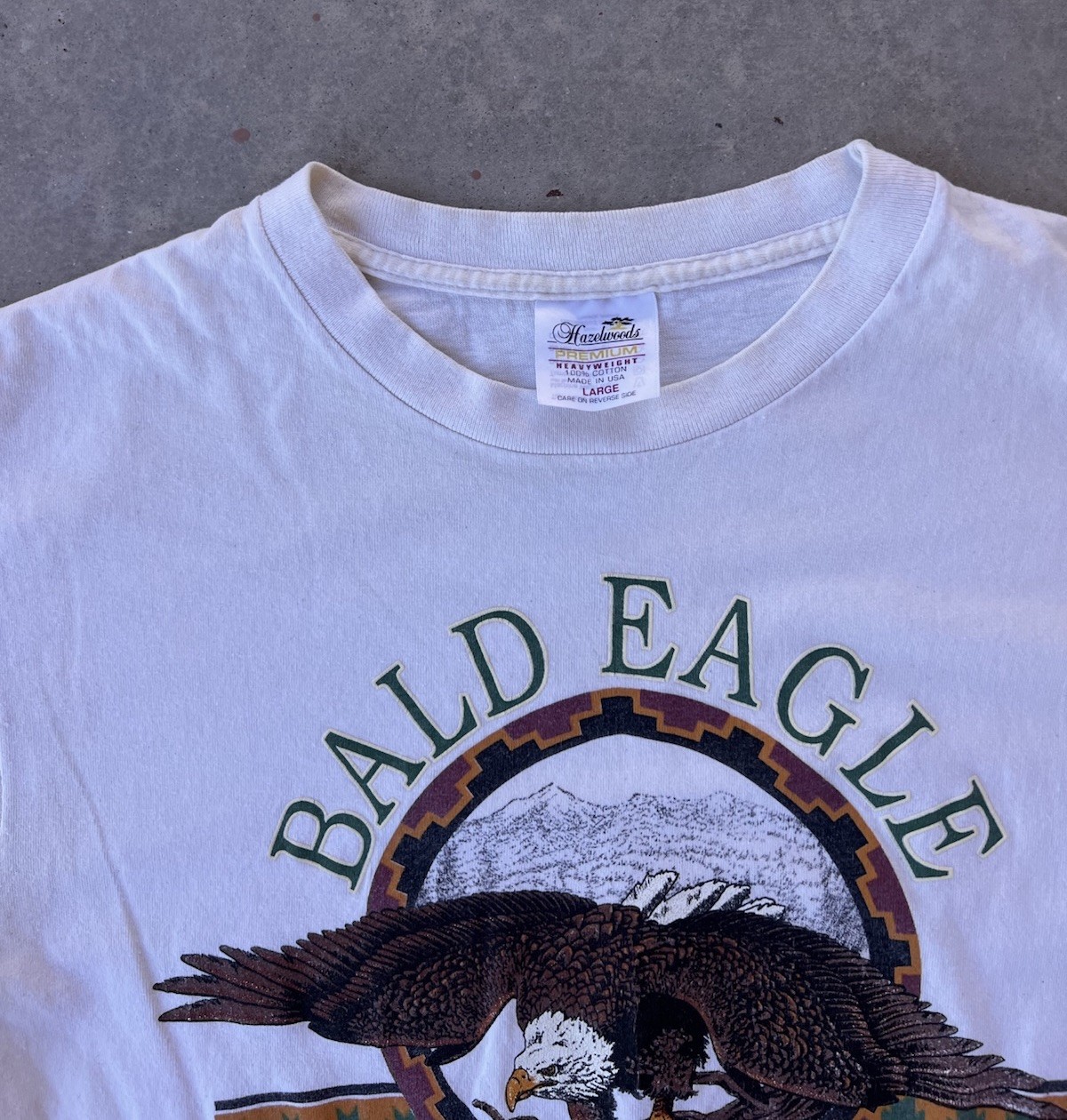 Vintage Bald Eagle Shirt Size Large 1994 Hazelwoods Nature Habit 90s Animal Tee gallery