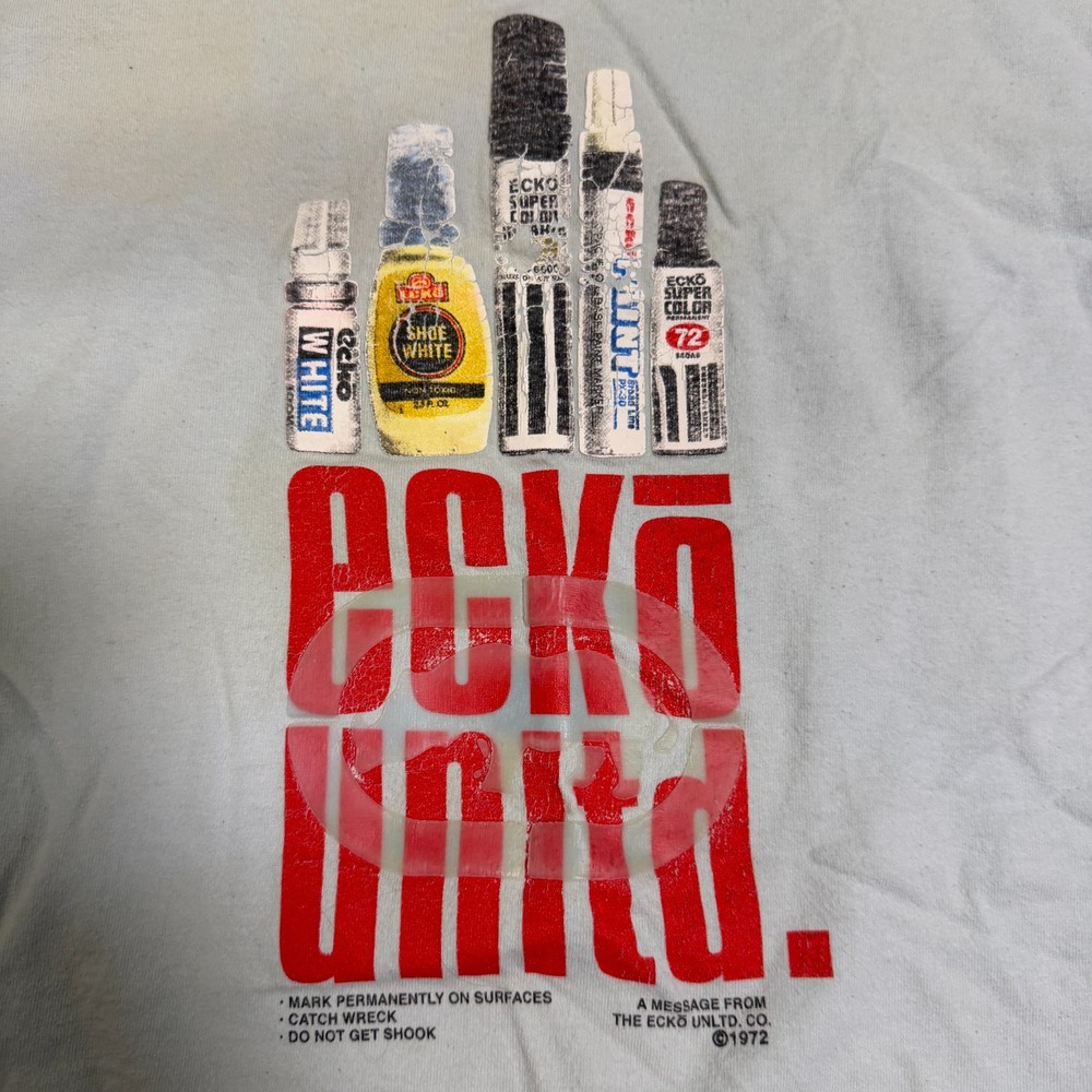 Y2K Ecko Unlimited Markers T Shirt Size Medium ecko.complex Vintage 90s 00s