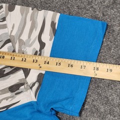 Ecko Unltd V-Neck Blue Atomic With Camo Men’s T-Shirt Size X-Large NWT