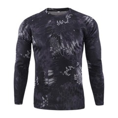 Men’s Tactical T-shirt Army Long Sleeve Quick Dry Shirts Military Camouflage