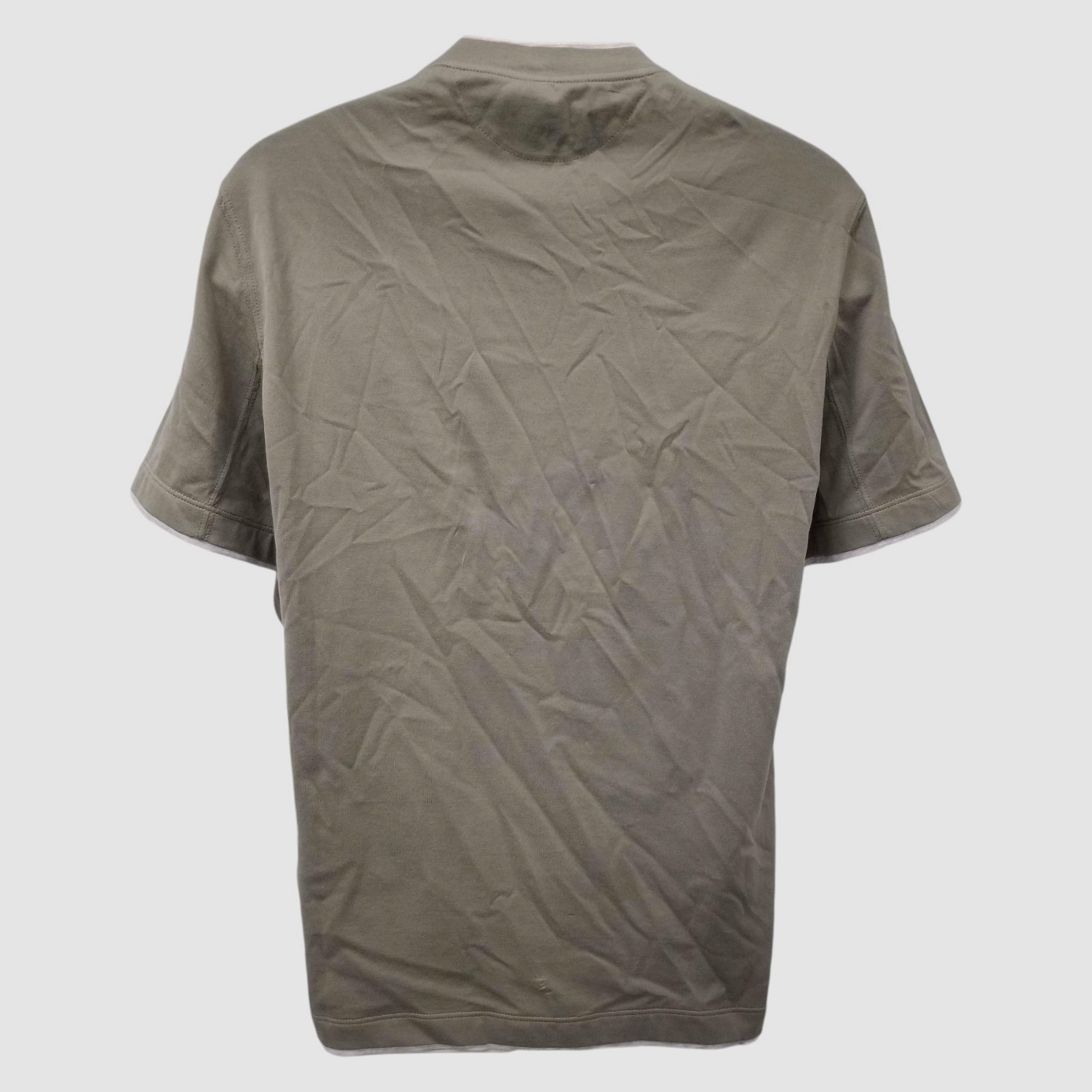 Brunello Cucinelli Men Green Crew-Neck Tee Short-Sleeve T-Shirt Size S gallery