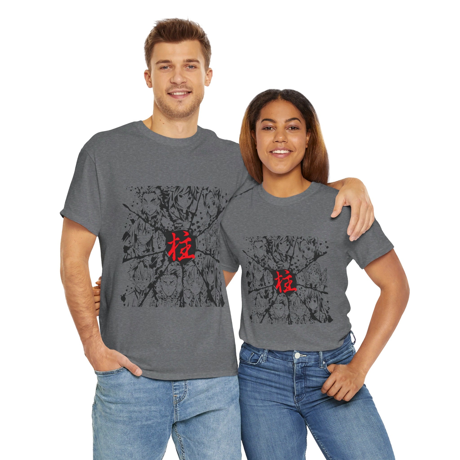 Demon Slayer Cast Characters Shirt Unisex Cotton Tee -Anime Merchandise