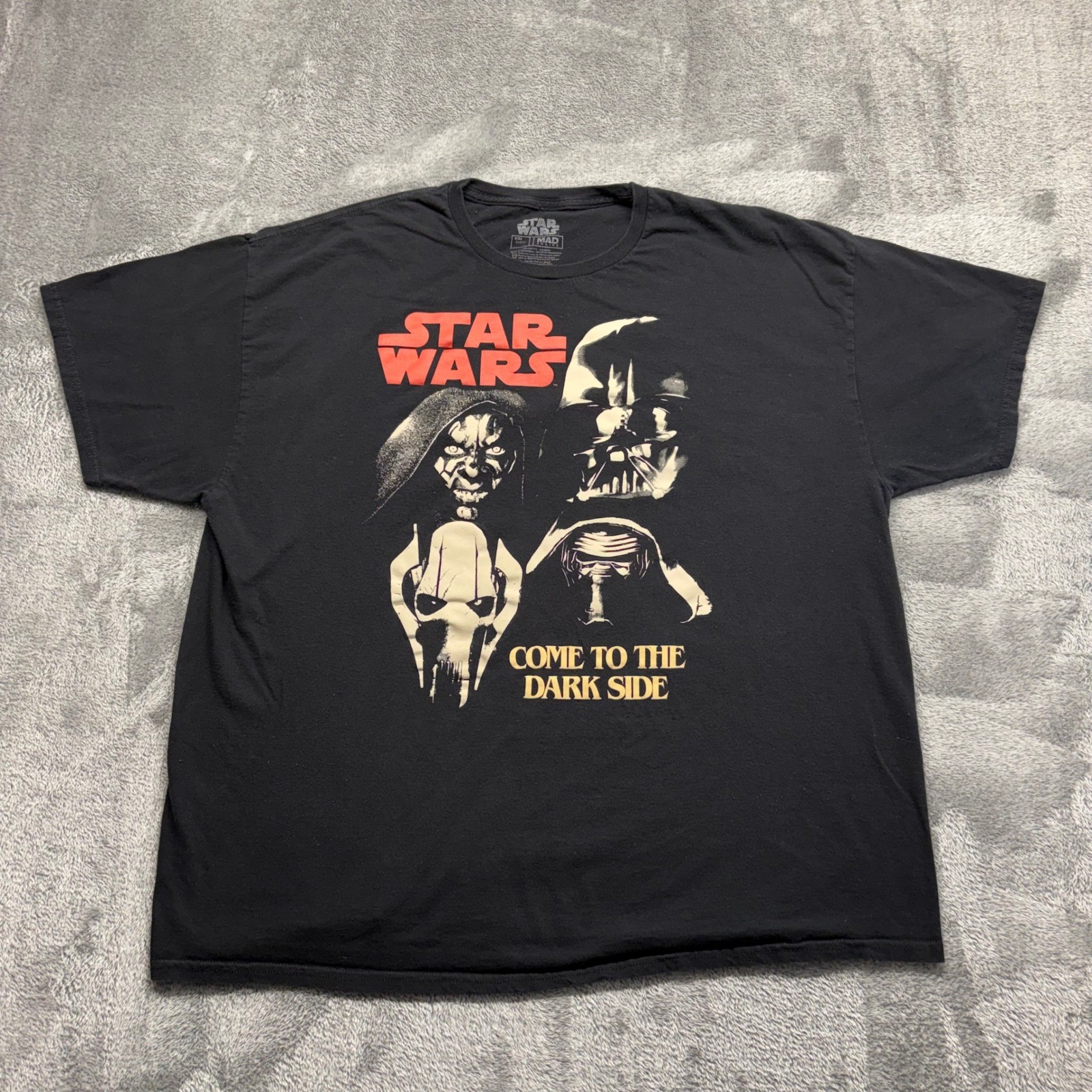 Star Wars T-Shirt Mens 2XL Black Good Come To The Dark Side Villains Graphic Tee