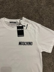 Moschino Men’s White T-shirt Model:ZZA0721/ TESSUTO 5239 / COLORE 1001 / S:50/52
