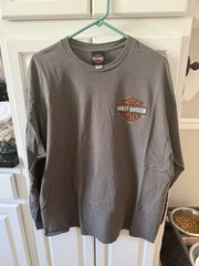 Harley-Davidson Wisconsin Long Sleeve T-Shirt Gray Size XL