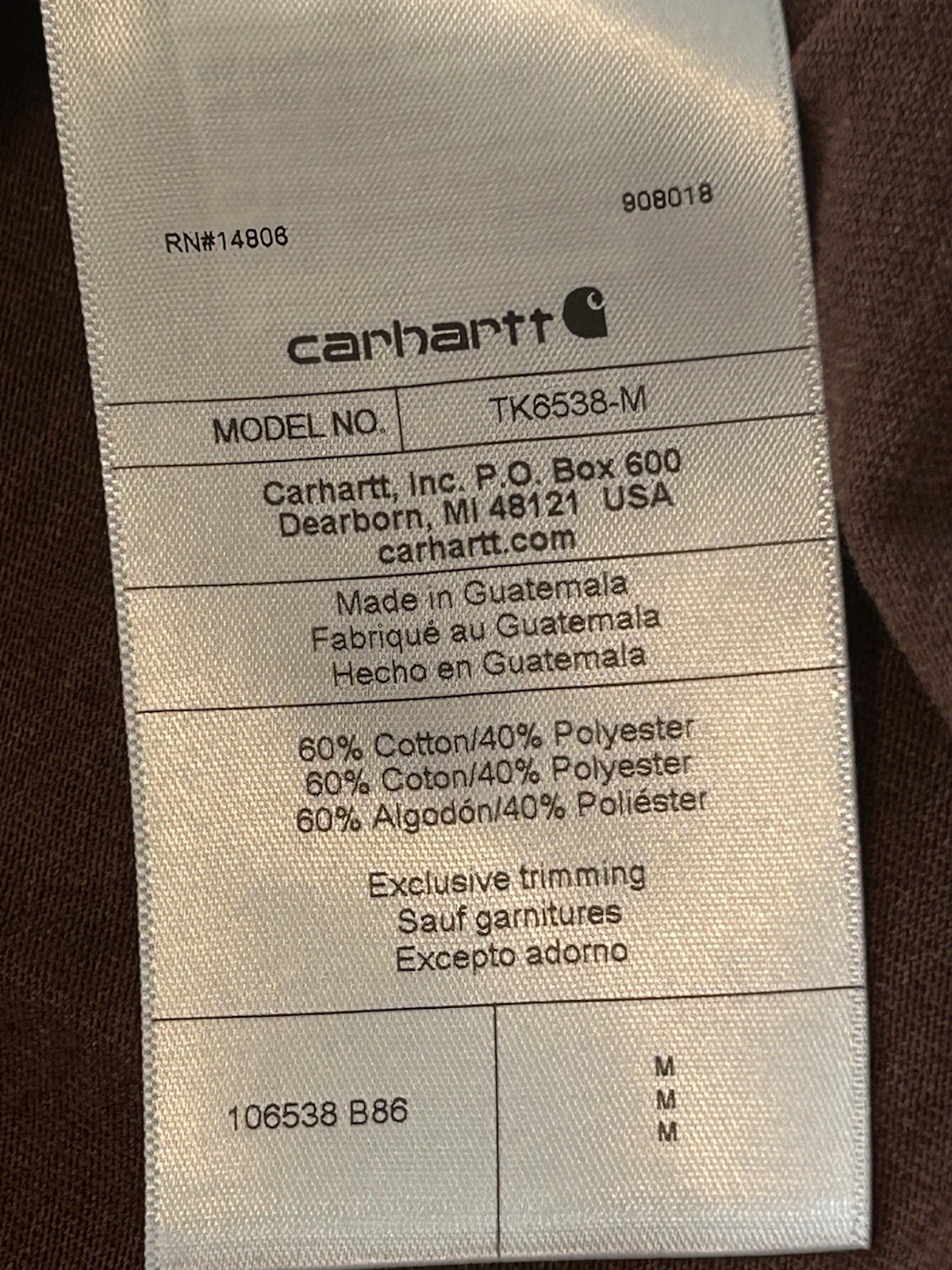 NWT Carhartt Men's Bundle Tees (2) Pcs/ See Full Description /Size Medium gallery