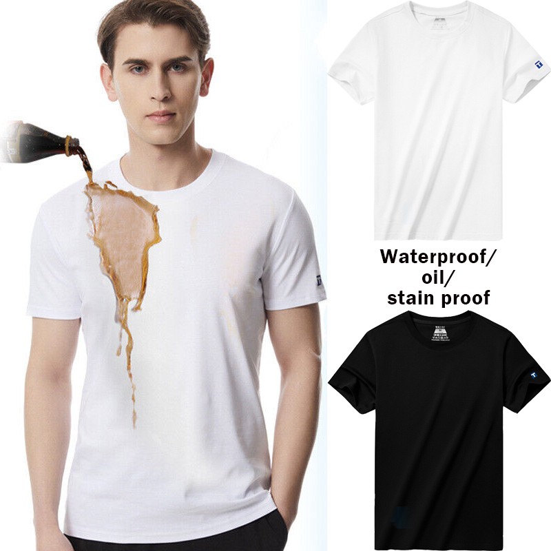Men's 100% Cotton T-Shirt Short Sleeve Crew Neck Undershirt Active Short Tee US gallery