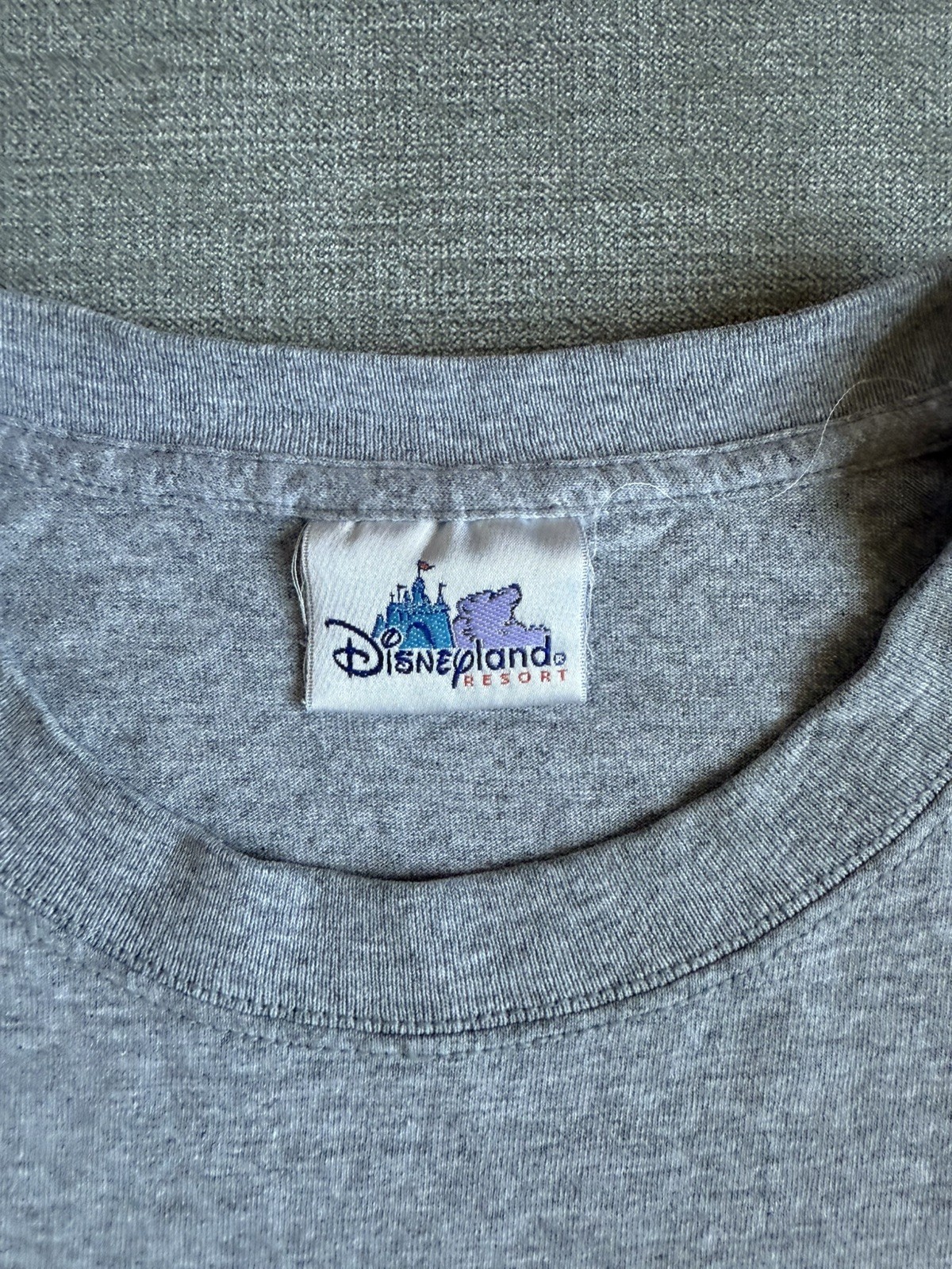 Vntg Disney Snow White & The Seven Dwarfs Sleep Gray T Shirt OSFA Disneyland gallery
