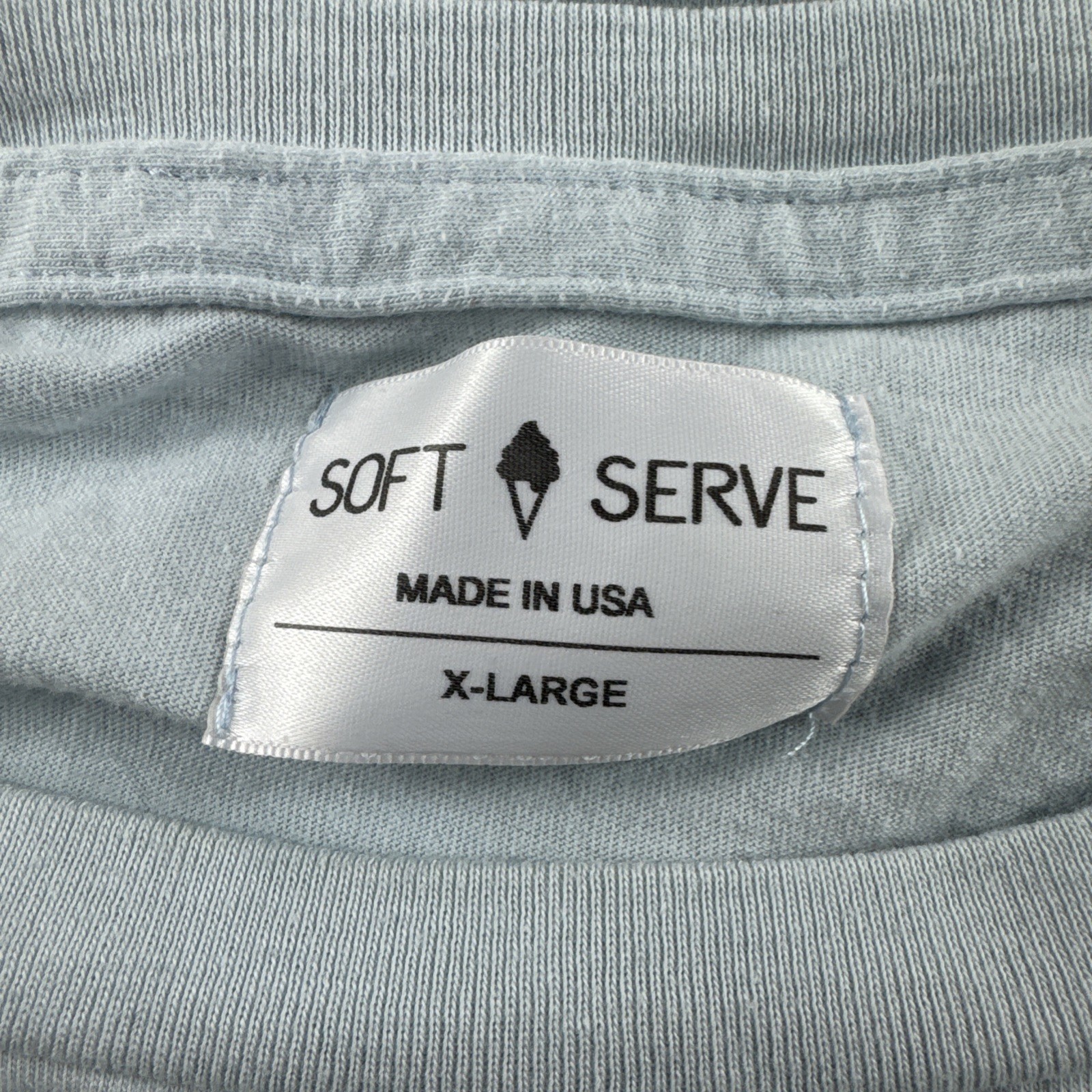 Soft Serve Supima Cotton Shirt Mens XL Blue Long Sleeve Organic Cloud USA Made gallery