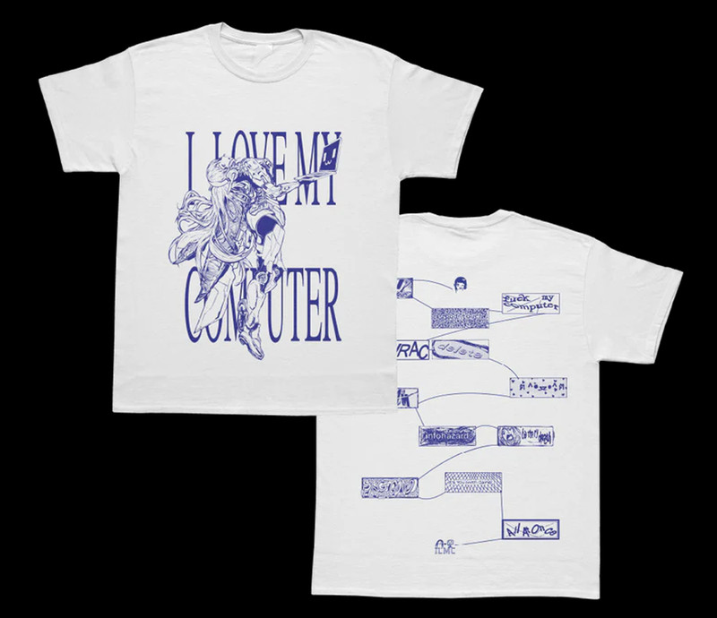 Ninajirachi I Love My Computer 2 sides white shirt All sizes S to 5XL 1F2899