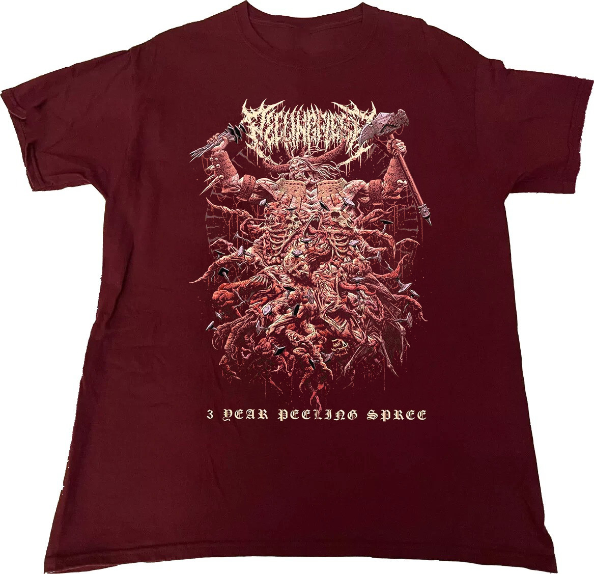 3 Year Peeling Spree - Peelingflesh Red T Shirt Black All Size S To 5XL gallery