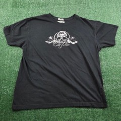 Marc Ecko Cut & Sew Mens XL Black Graphic T-Shirt Skull Roses 100% Cotton Tee