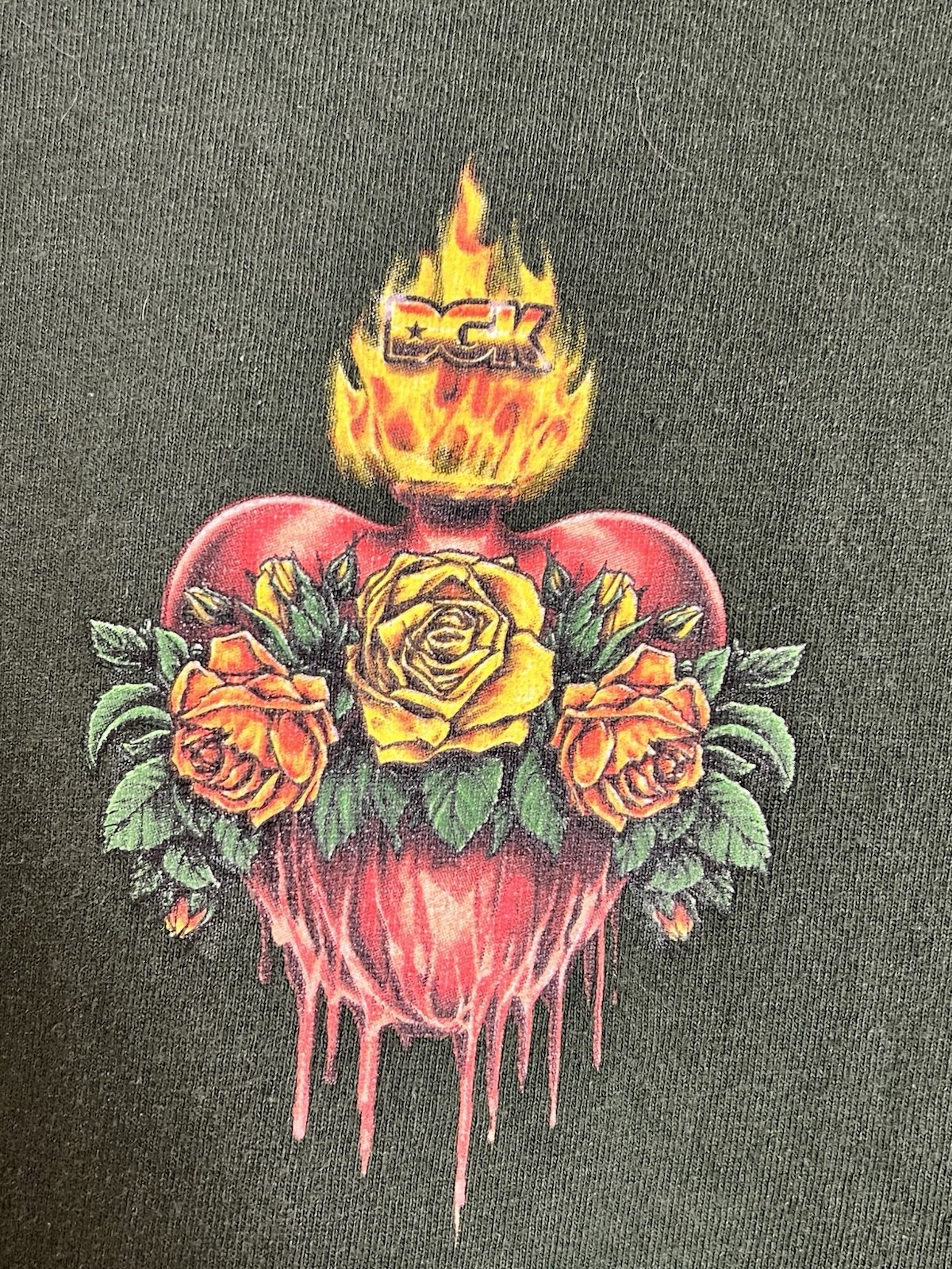 DGK Sagrado Tee Shirt Green Medium gallery