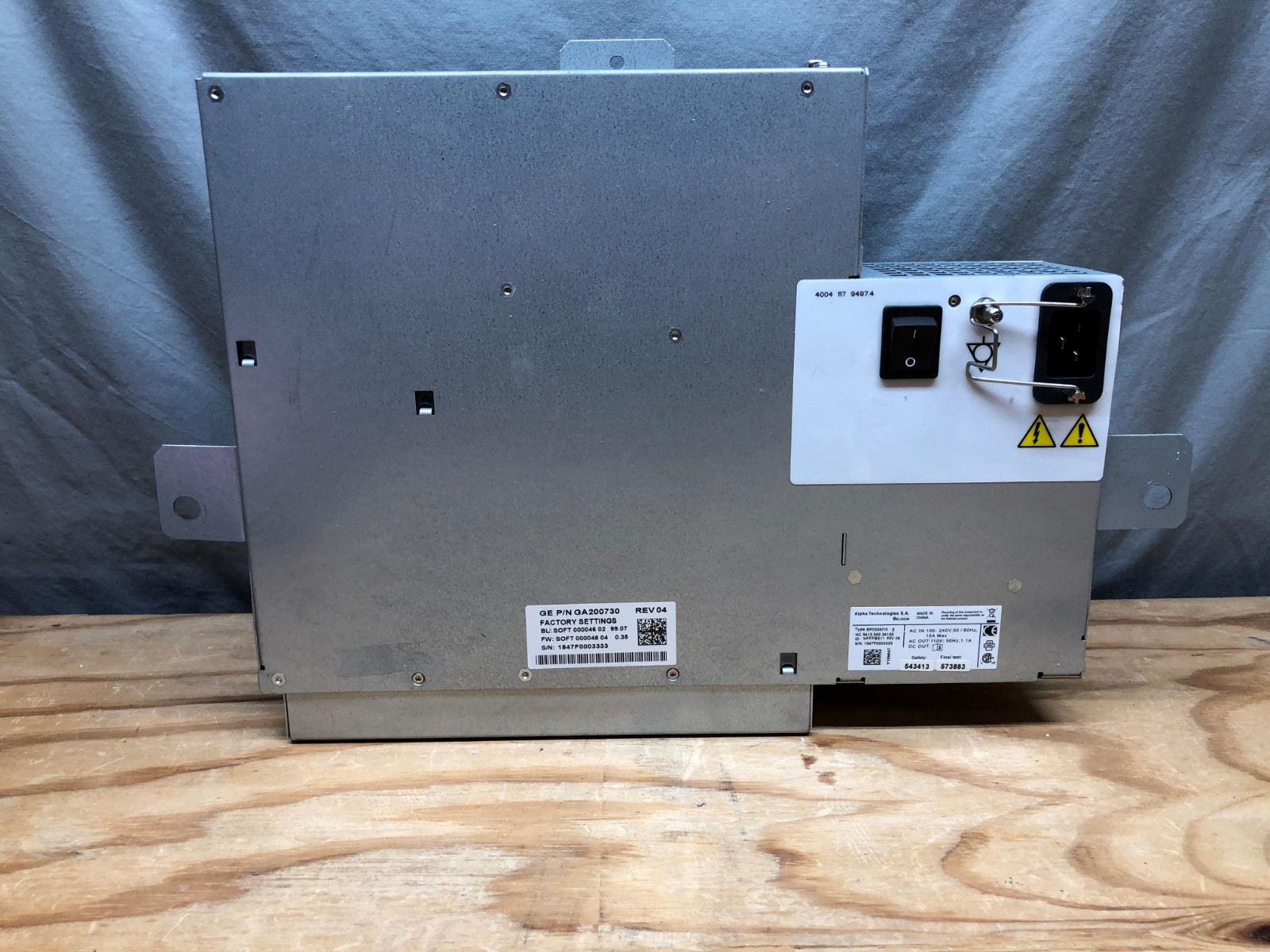 GA200730 VIVID E9 MAIN POWER SUPPLY with Warranty