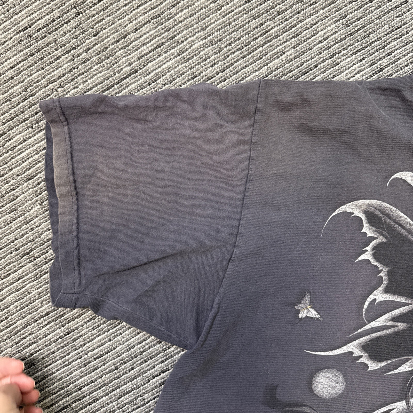 Vintage The Mountain Moon Fairy T-shirt Men's XL Faded Pixie Fairy On The Moon gallery