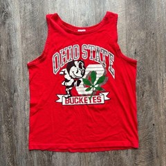 1989 Red Ohio State Buckeyes Tank Top