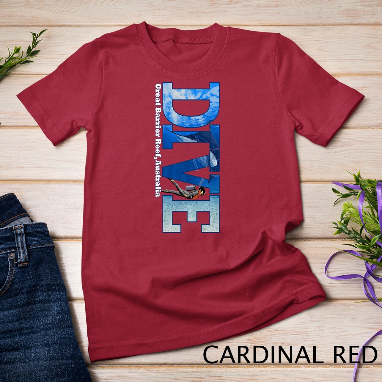 DIVE Great Barrier Reef SCUBA Diving Snorkeling Unisex T-shirt gallery