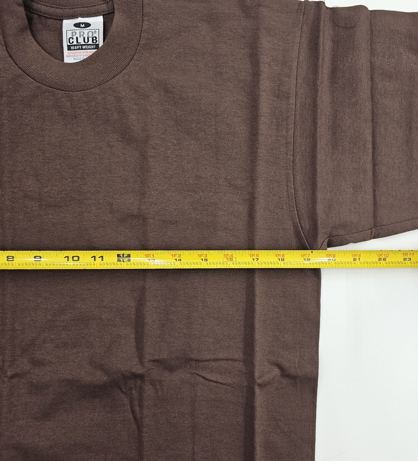 Pro Club Heavyweight Crew Neck T-Shirt Medium Brown gallery