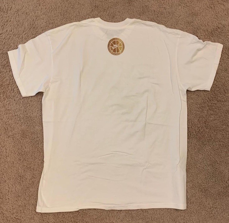 Nike Basketball, True to the Core, White Adult XL Graphic Swoosh Logo Tee Shirt gallery