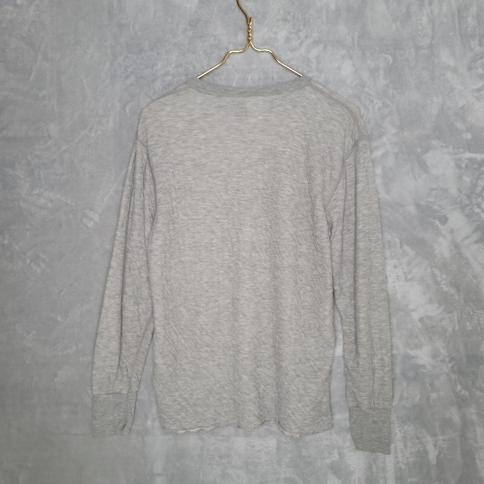 Gray Long Sleeve Crew Neck Shirt Size M Base Layer Insulated Outdoor Hiking Warm gallery