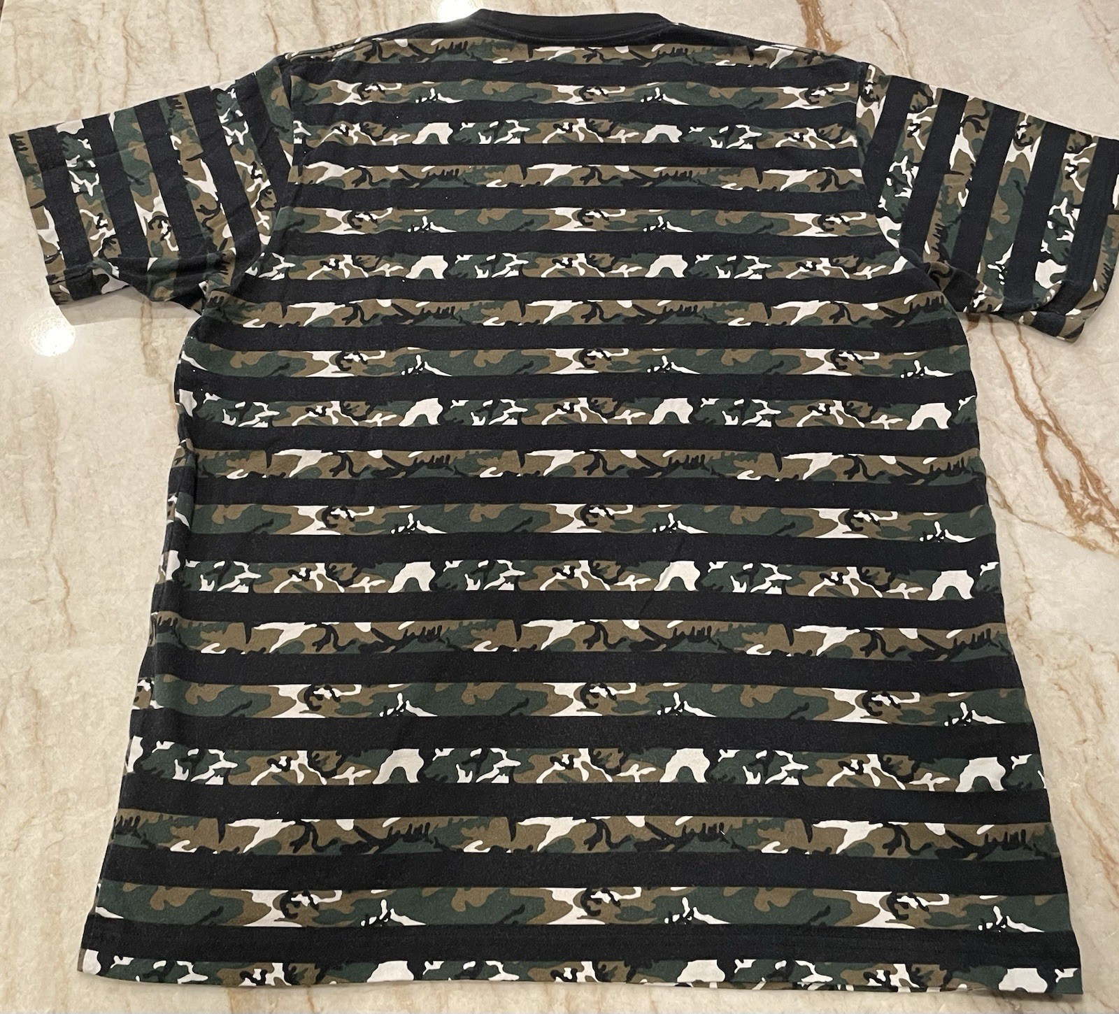 SPRZ NY - Uniqlo - Andy Warhol - Stripe Camouflage Graphic T-shirt - Men's Sz LG gallery