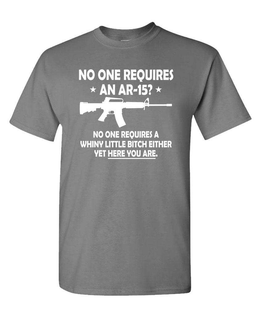 NOBODY NEEDS AN AR-15 ... or a WHINY BITCH - Cotton Unisex T-Shirt gallery